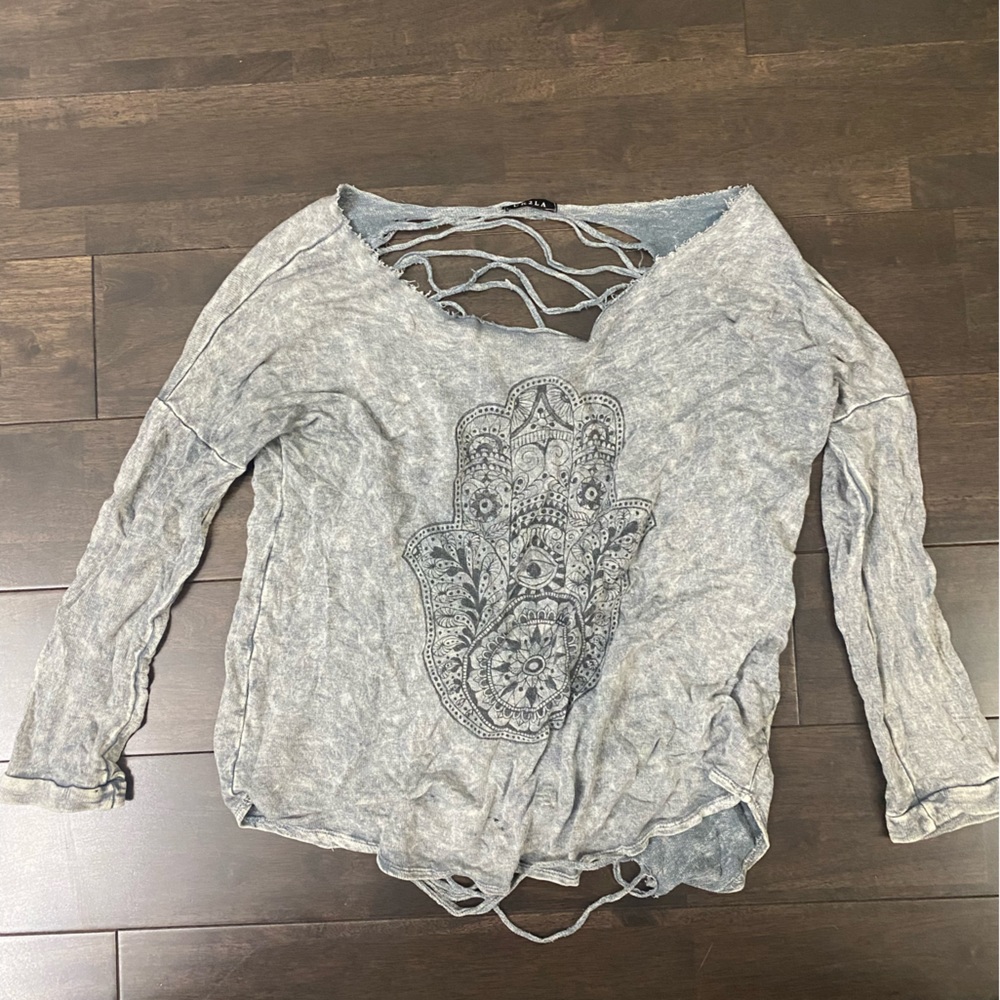 Boho Hamsa Hand Long Sleeve